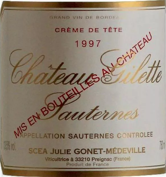 1997 Chateau Gilette Creme de Tete 750ml
