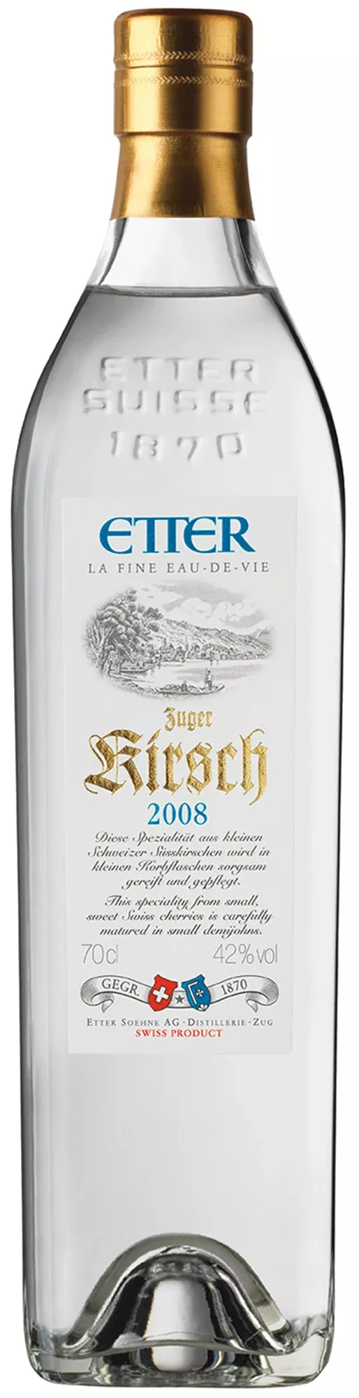2008 Etter Kirsch A.O.P Zug La Fine Eau-de-vie 700ml