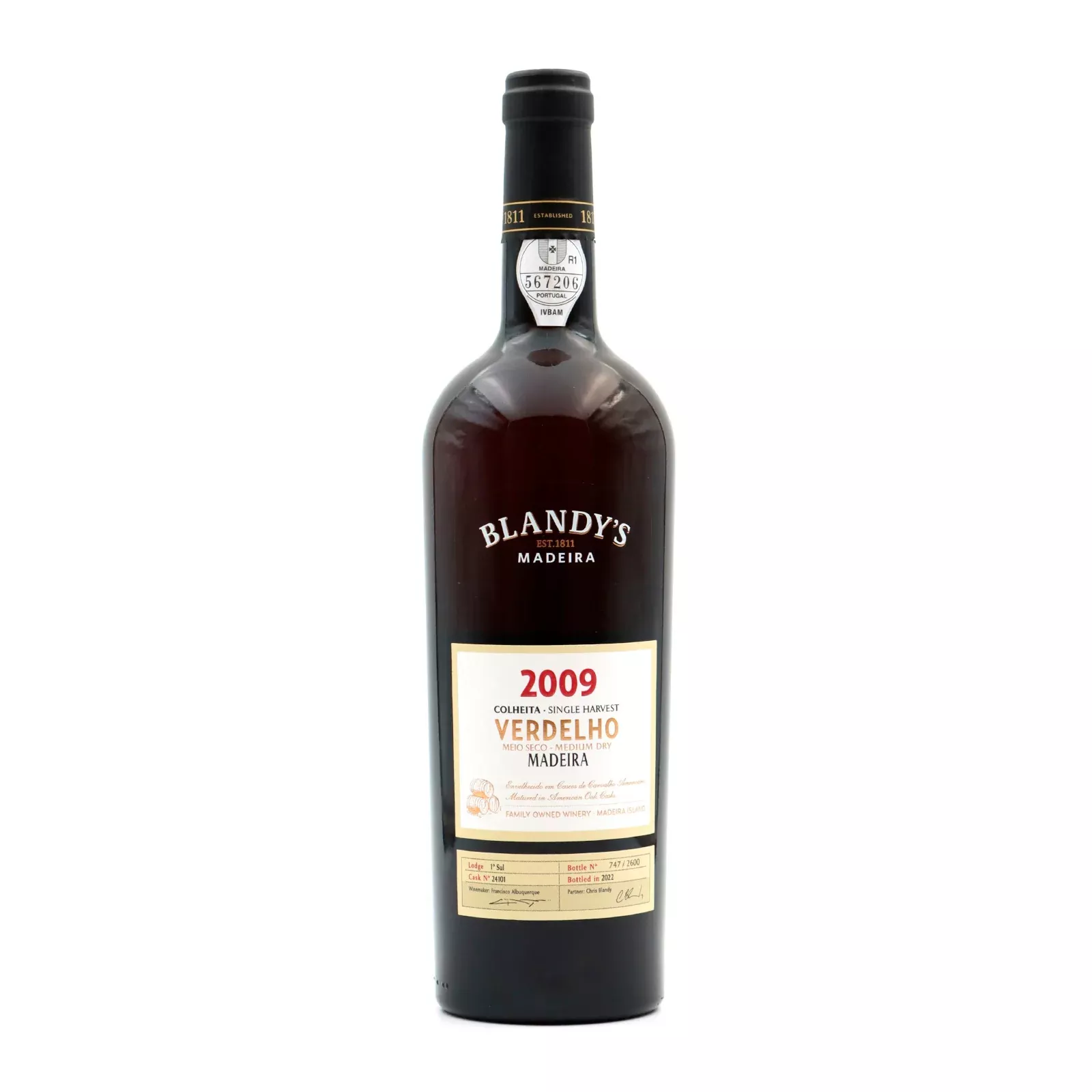 2009 Blandy's Colheita Verdelho 750ml