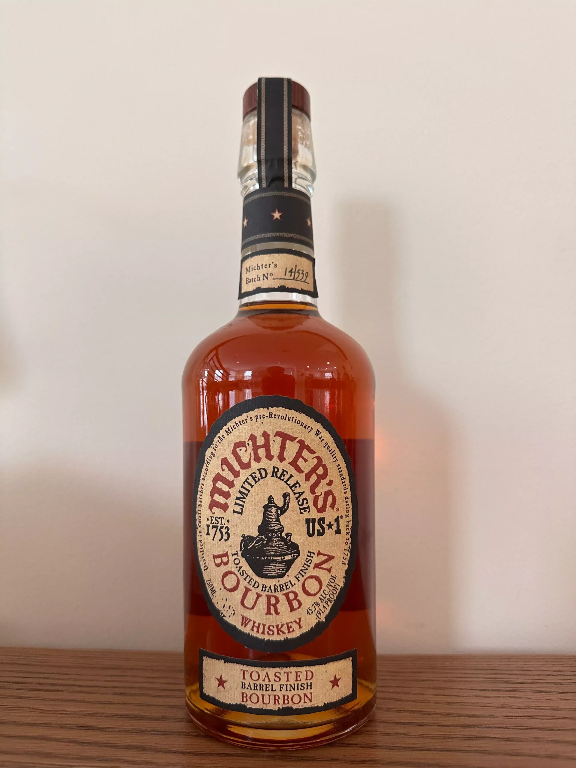 2014 Michter's US-1 Toasted Barrel Finish Bourbon Whiskey First Releas