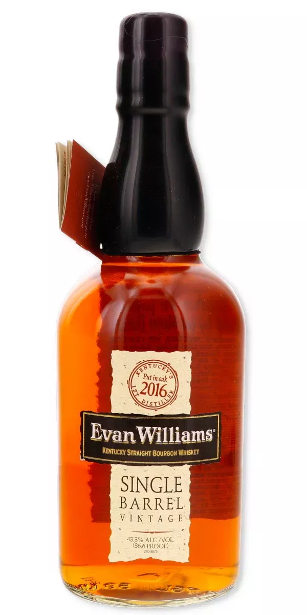 2016 Evan Williams Single Barrel Vintage Straight Bourbon Whiskey, Kentucky, USA (750ml)