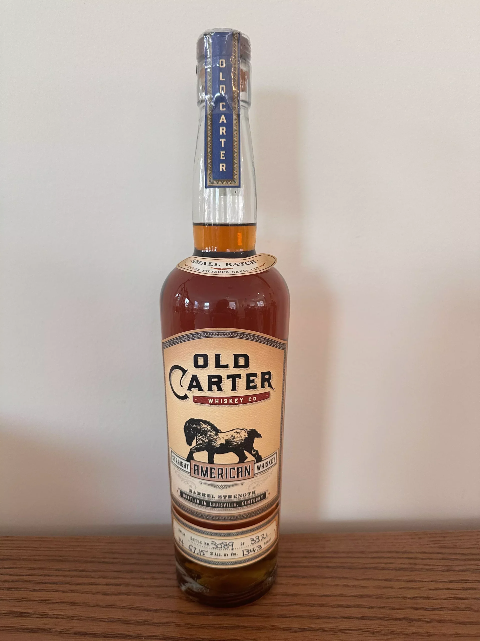 2025 Old Carter American Straight Whiskey Batch 14 750ml