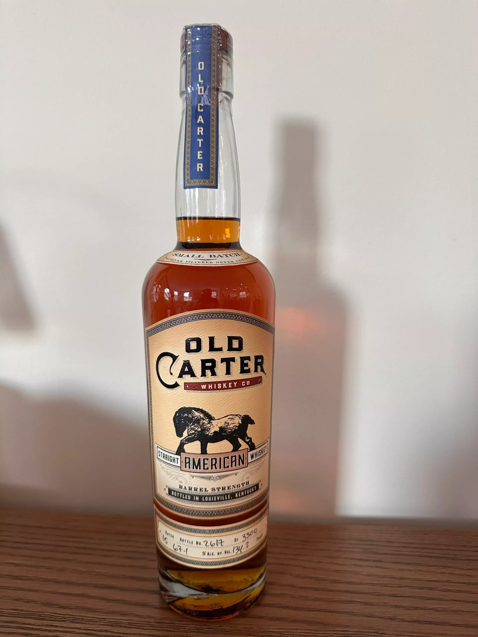 2025 Old Carter American Straight Whiskey Batch 15 750ml
