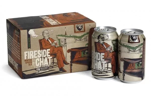 21st Amendment Brewery Fireside Chat Winter Spiced Ale Beer 12-Oz Can