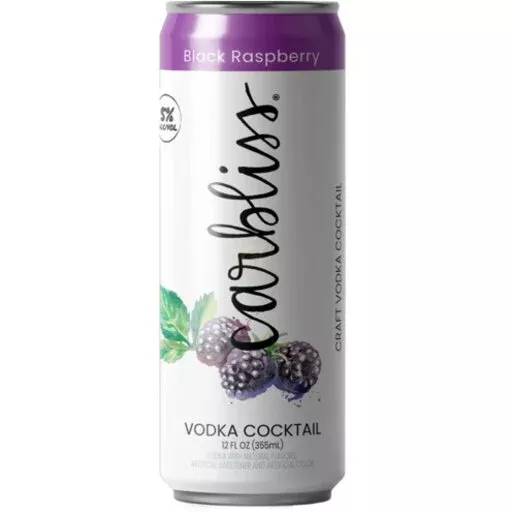 (24pk cans) Carbliss Black Raspberry Vodka Cocktails, USA (12oz)