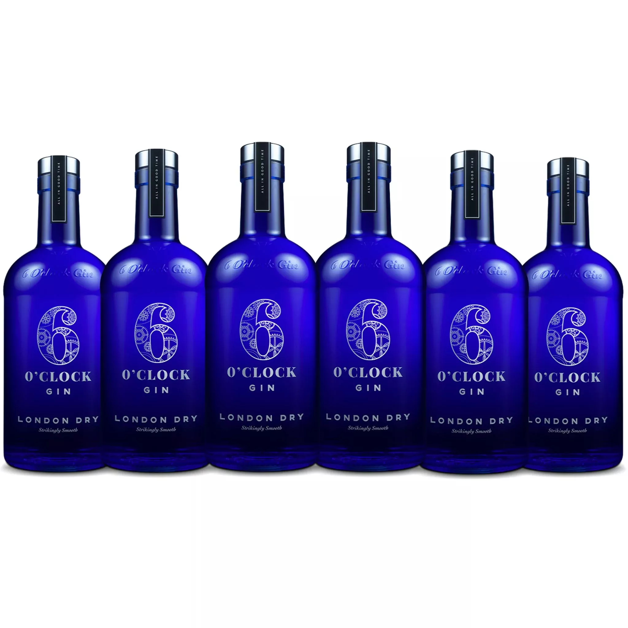 6 O'Clock London Dry Gin (6) Bottle Bundle