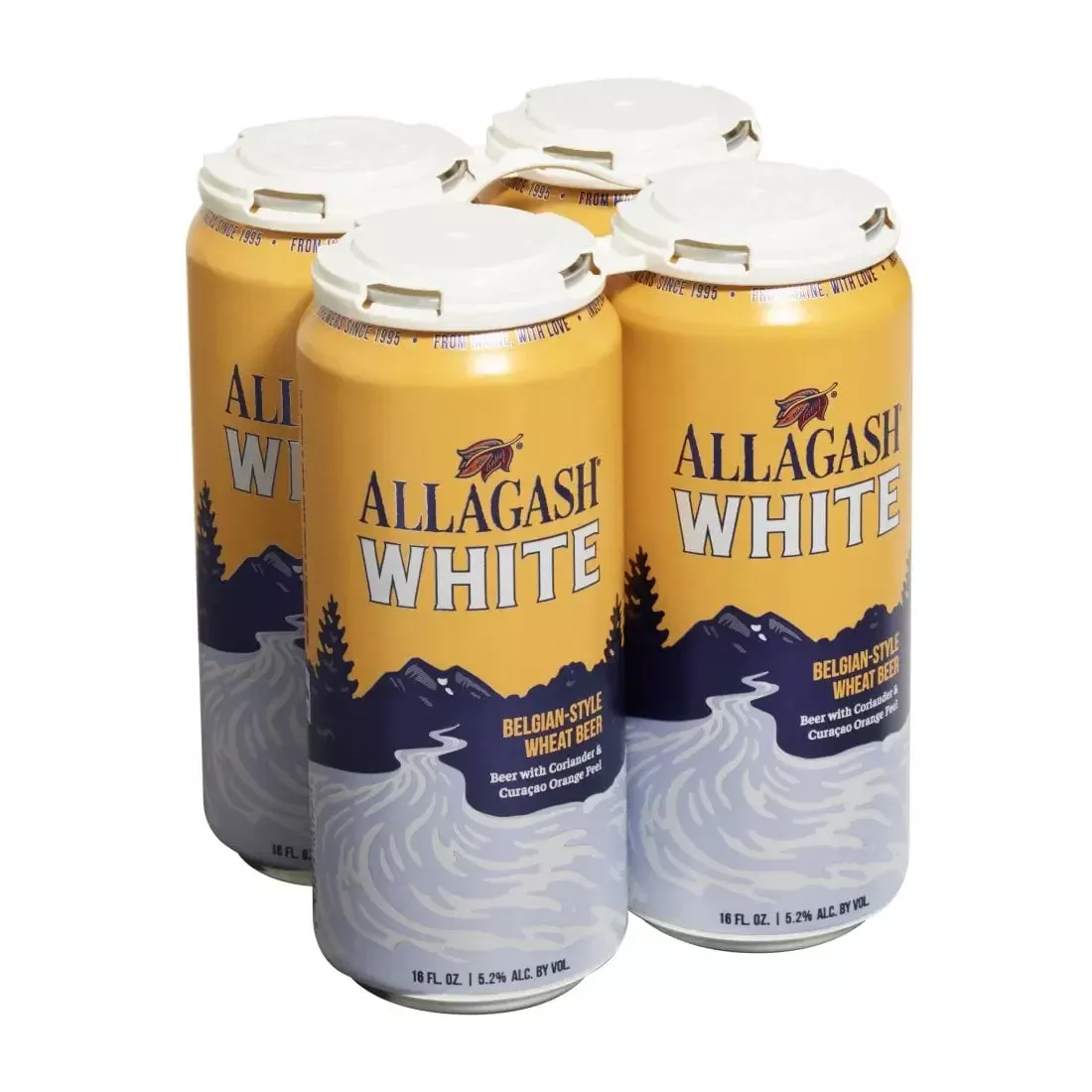 Allagash White Ale Beer 16-Oz Can 4-Pack