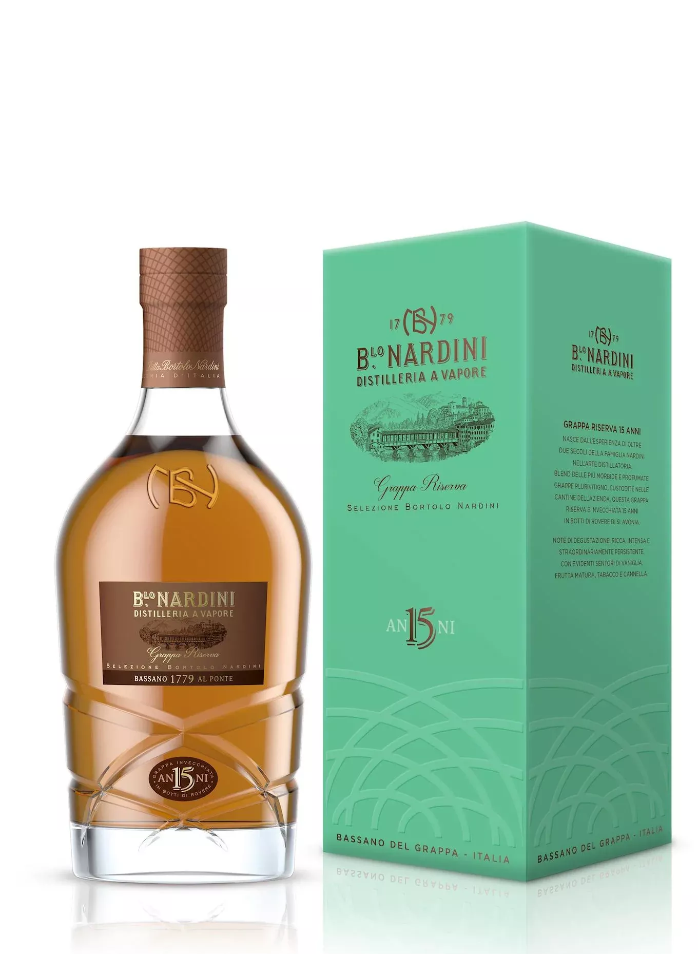 Bortolo Nardini Aquavite Grappa Riserva 15 Anni 375ml