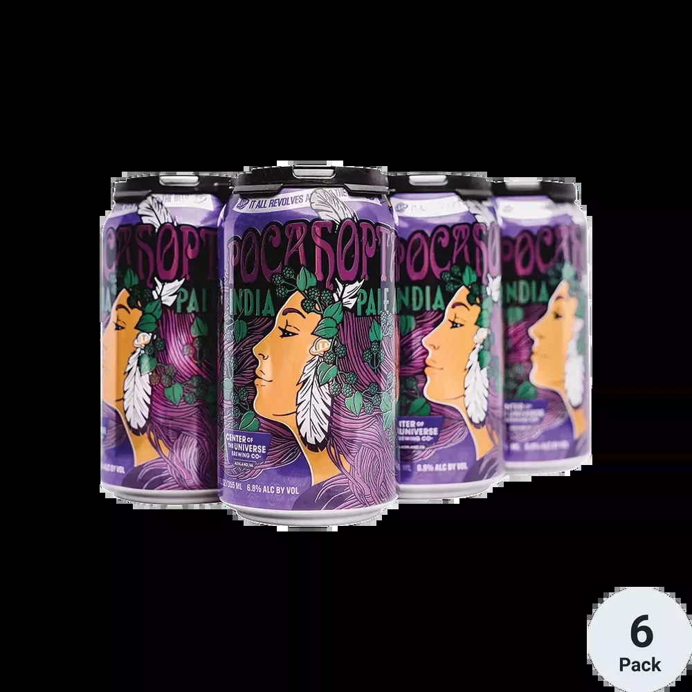Center of the Universe Brewing Pocahoptas India Pale Ale Beer 12-Oz Ca