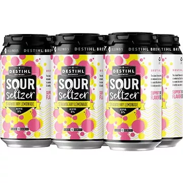 Destihl Strawberry Lemonade Sour Seltzer Beer 12-Oz Can 6-Pack