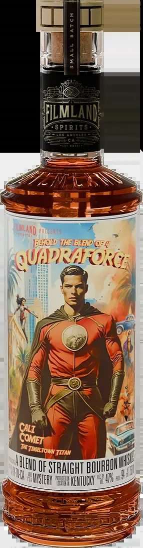 Filmland Spirits Quadraforce 'Cali Comet' Blended Straight Bourbon Whiskey, Kentucky, USA (750ml)