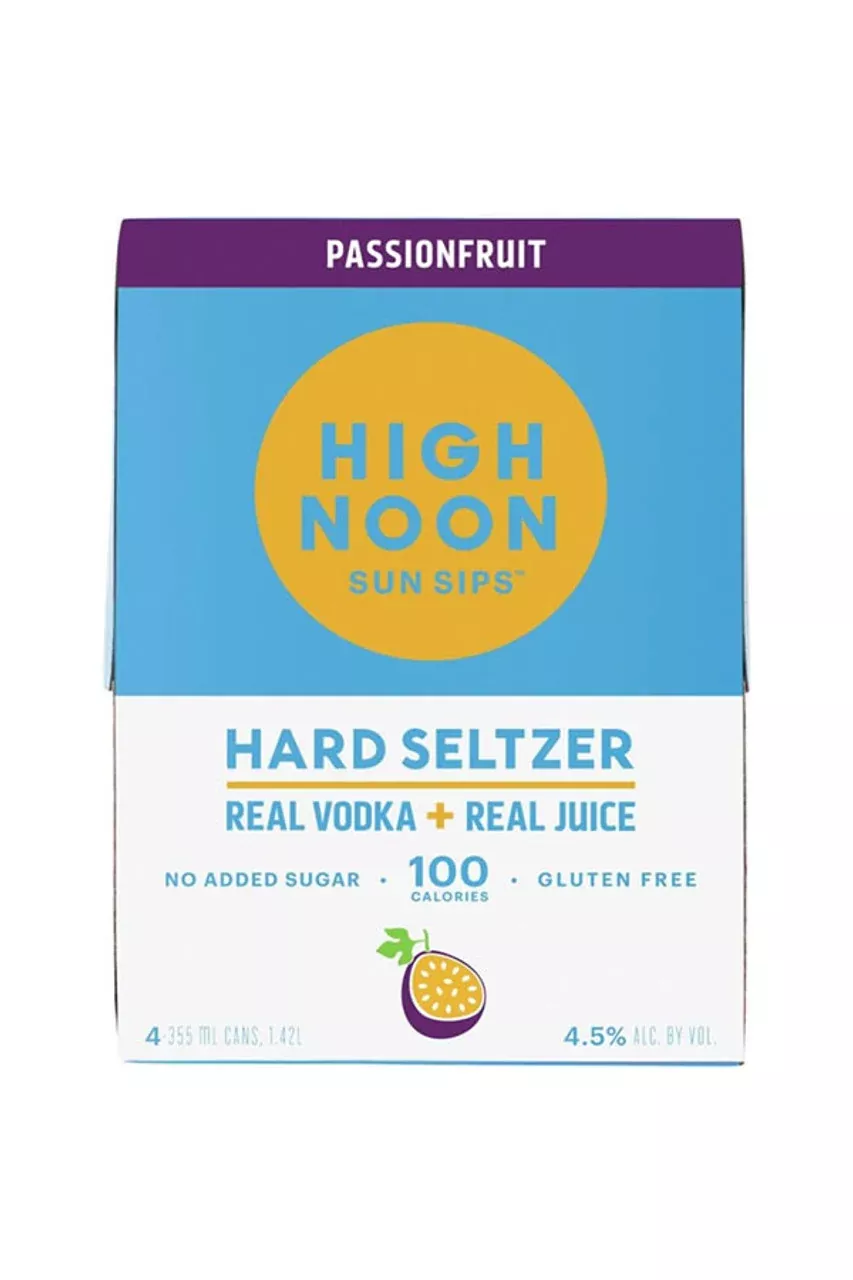 High Noon Sun Sips Passionfruit Vodka & Soda 355ml Can 6-Pack
