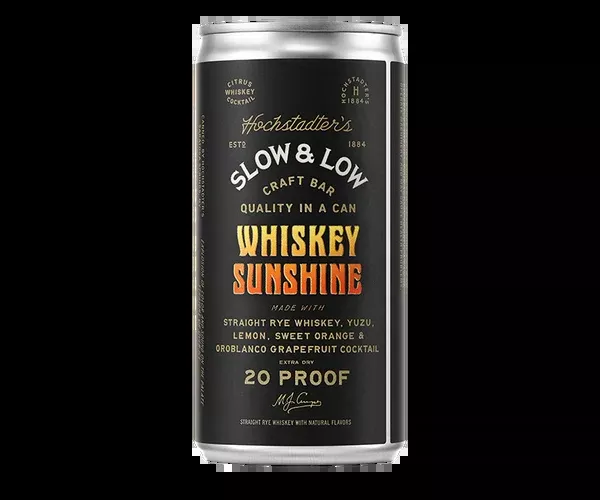 Hochstadter's Slow and Low Whiskey Sunshine Cocktail Can 200ml