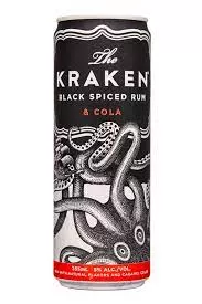 The Kraken Black Spiced Rum & Cola Can 4-Pack