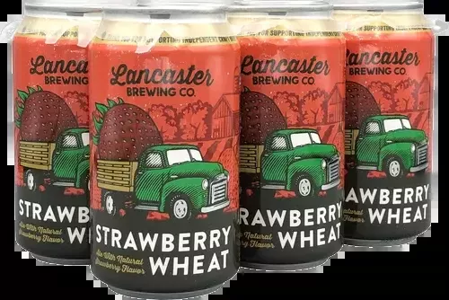 Lancaster Brewing Company Strawberry Wheat Beer 12-Oz Can 6-Pack
