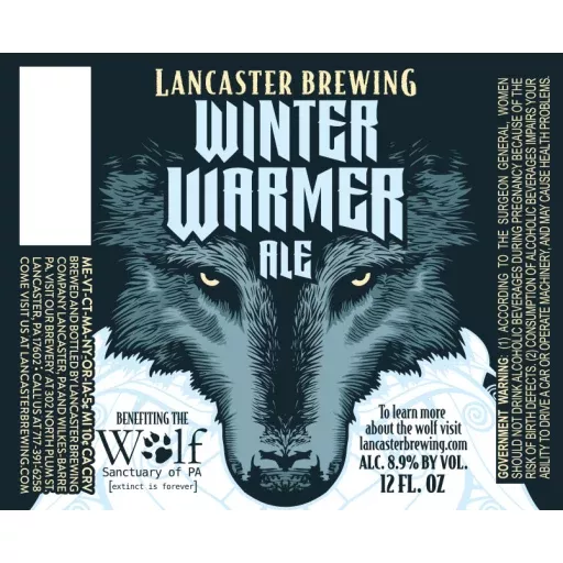 Lancaster Brewing Company Winter Warmer Beer Beer 12-Oz Can 12-Pack