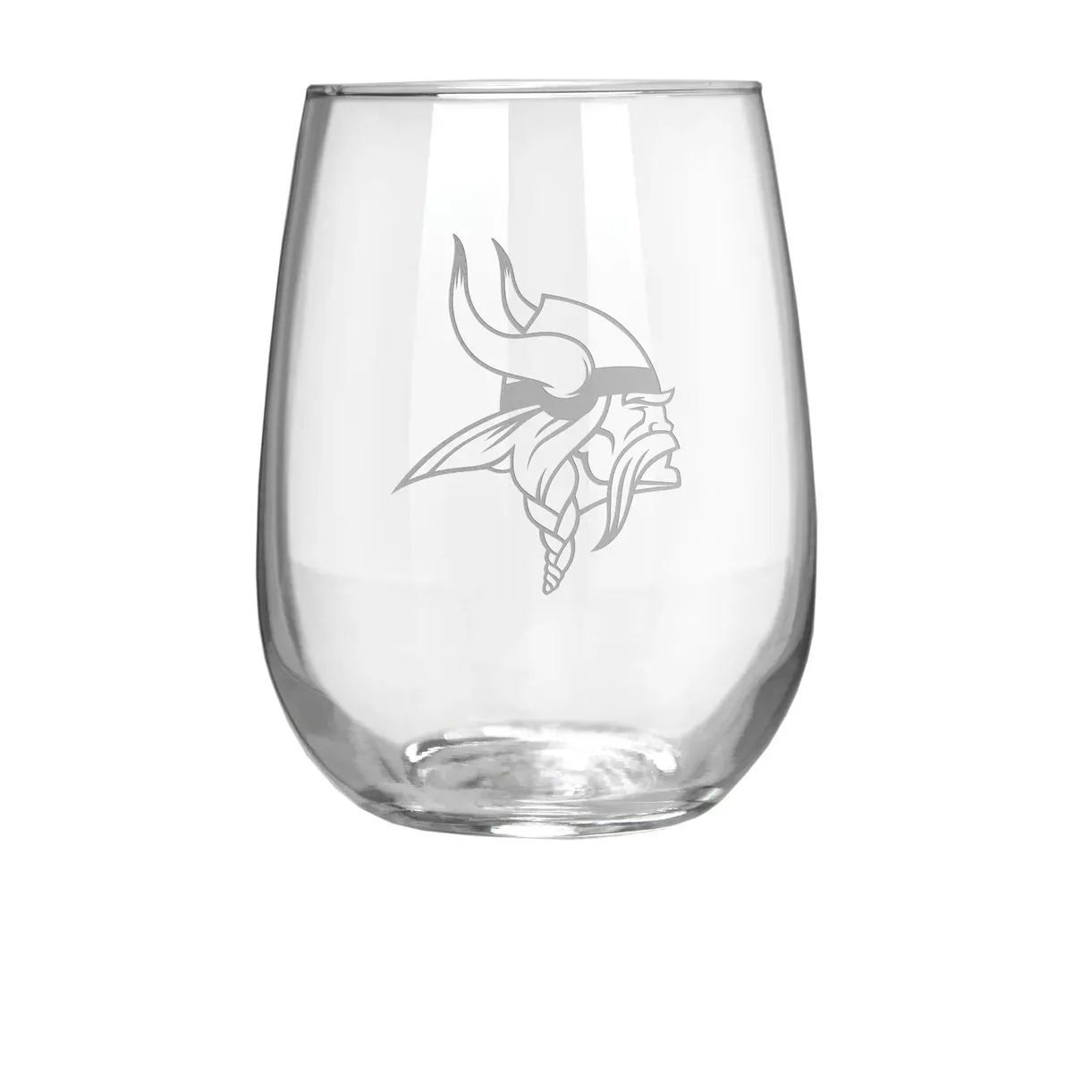 Minnesota Vikings 17 oz. Stemless Wine Glass