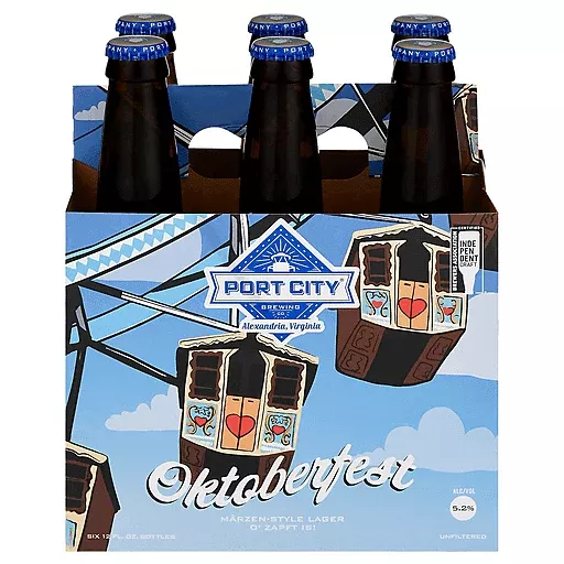 Port City Brewing Oktoberfest Marzen Style Lager Beer 12-Oz Bottle 6-P