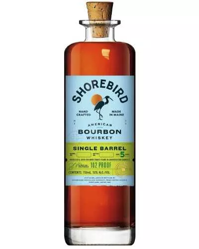 Shorebird Whiskey 5 Years Old Hand Crafted Single Barrel American Bour