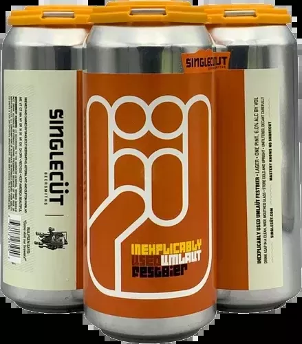 Singlecut Beersmiths Inexplicably Used Umlaut Festbier Beer 16-Oz Can