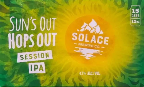 Solace Brewing Suns Out Hops Out Session India Pale Ale Beer Can 15-Pa