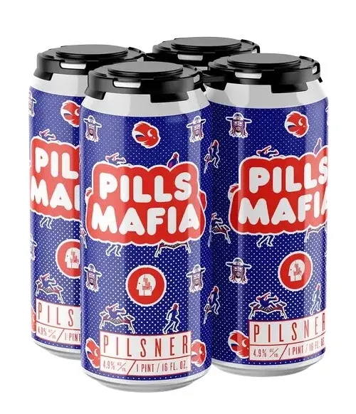 Thin Man Pills Mafia Pilsner Beer 16-Oz Can 4-Pack