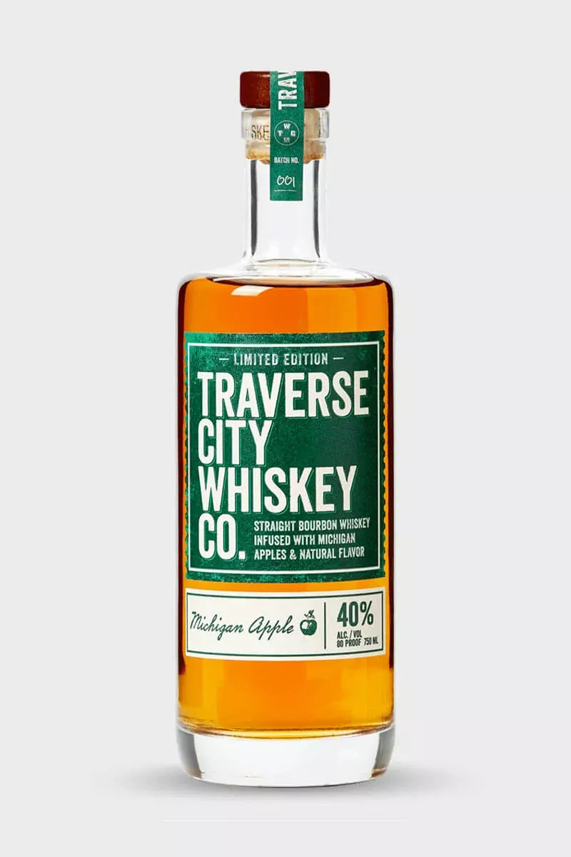 Traverse City Whiskey Co. Apple Straight Bourbon Whiskey 750ml