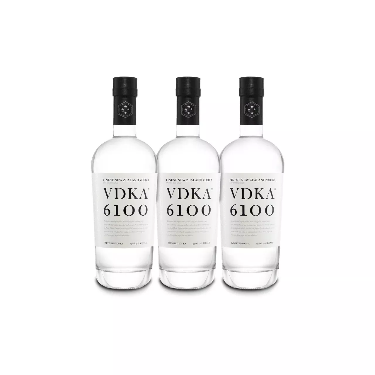 VDKA 6100 Vodka (3) Bottle Bundle