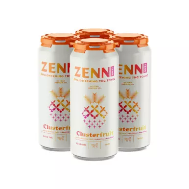 Zenn Clusterfruit 10mg THC Seltzer 16oz 4pk cans